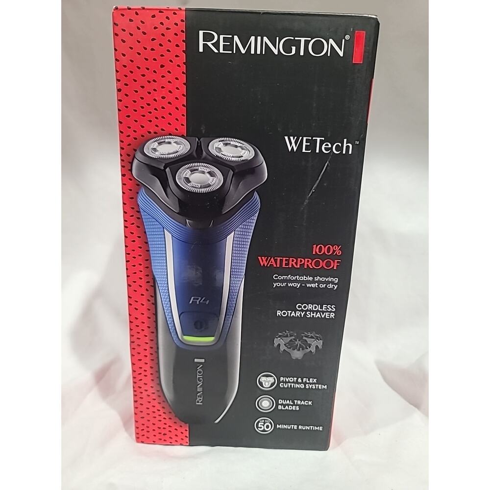 Remington WETech R4 Wet/Dry Cordless Rotary Shaver Waterproof Dual Track Blades